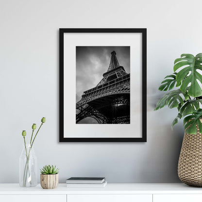 Eiffel Noir Framed Print - USTAD HOME