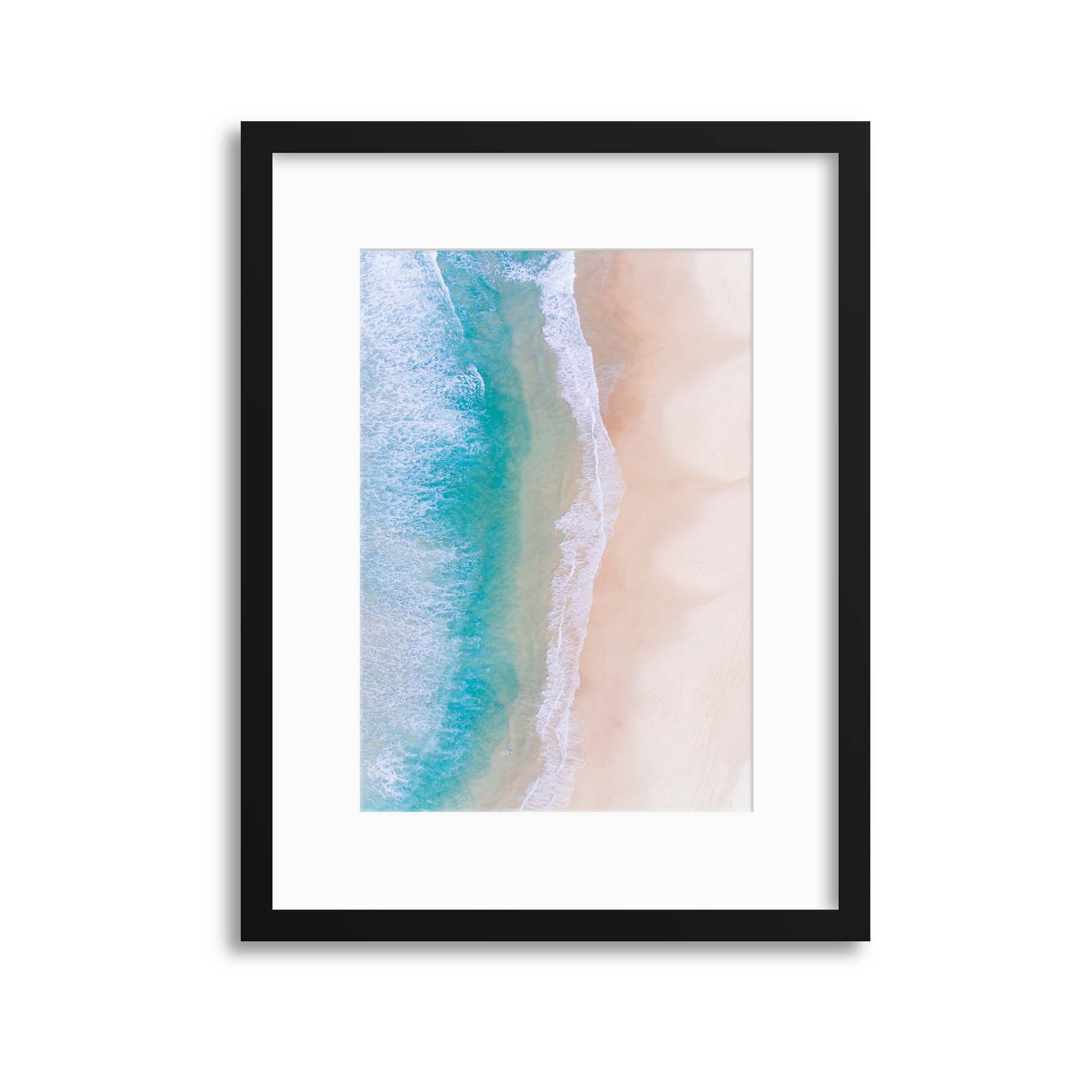 Coral Beach from Above Framed Print - USTAD HOME