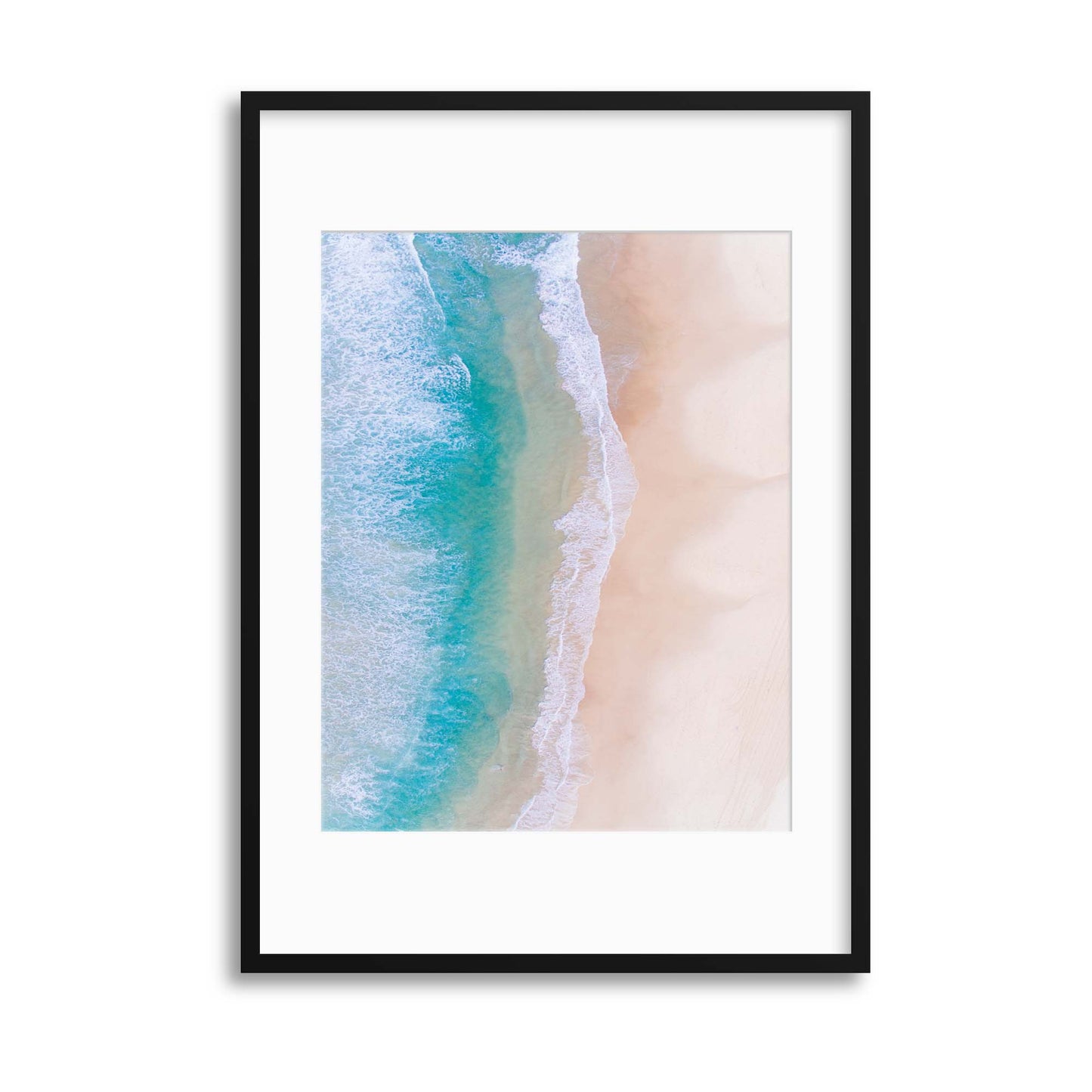 Coral Beach from Above Framed Print - USTAD HOME