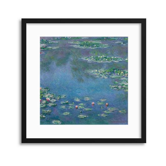 Monet, &quot;Water Lilies&quot; Framed Print - USTAD HOME