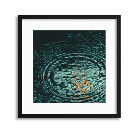 Ripple Rains Framed Print - USTAD HOME