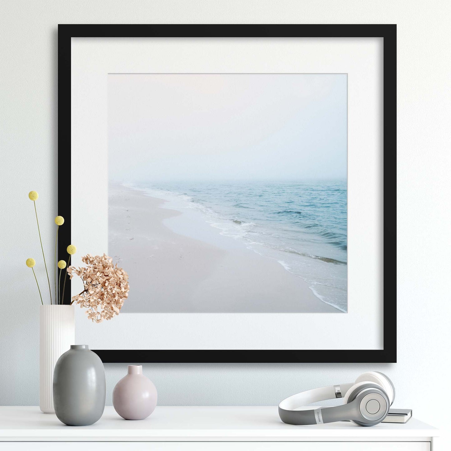 Tranquil Sea Pastels Framed Print - USTAD HOME