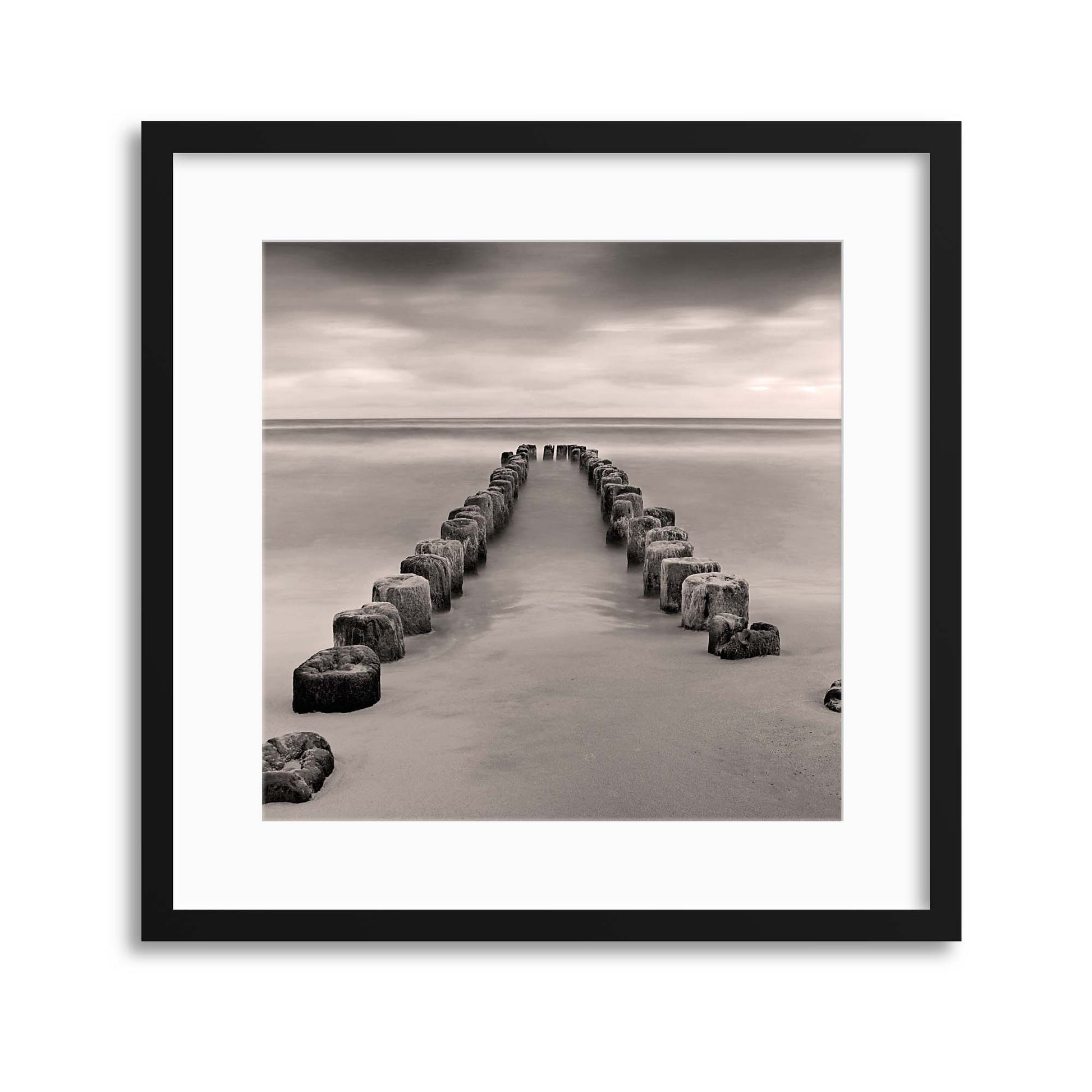 Stepping Stones to Sea Framed Print - USTAD HOME
