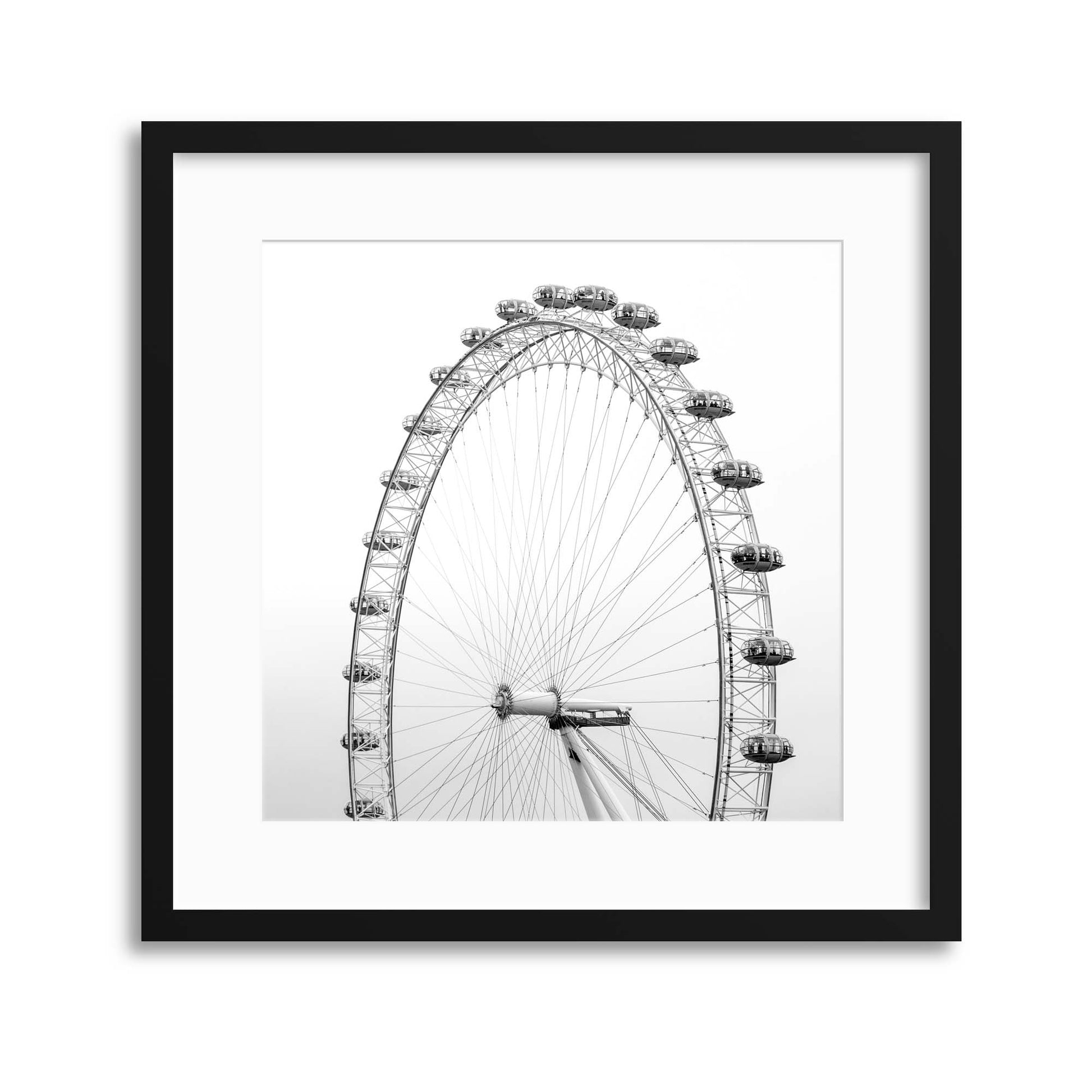 London Eye Noir Framed Print - USTAD HOME