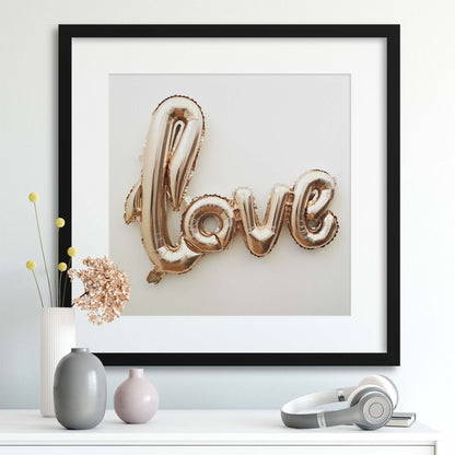 Love, Inflated Framed Print - USTAD HOME