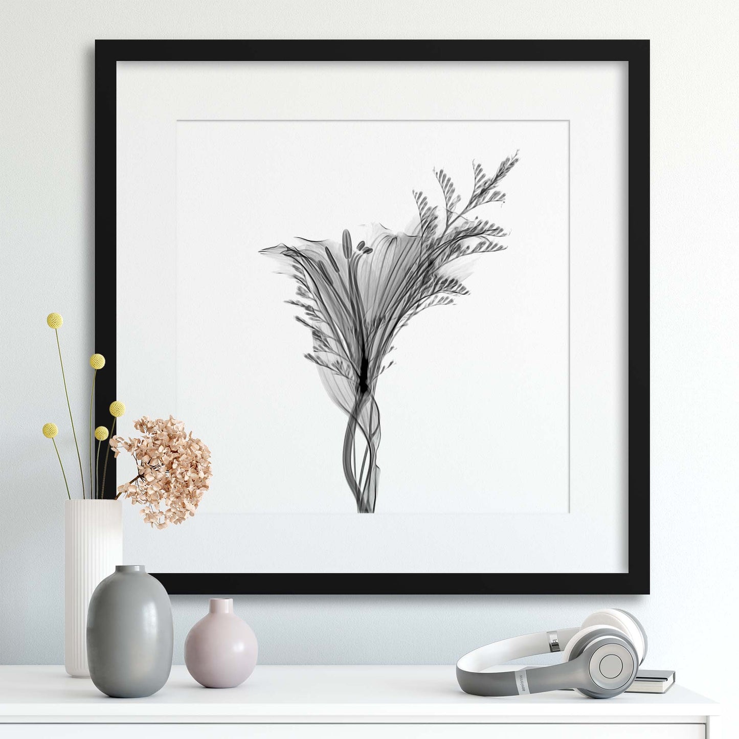 Xray Flowers I Framed Print - USTAD HOME