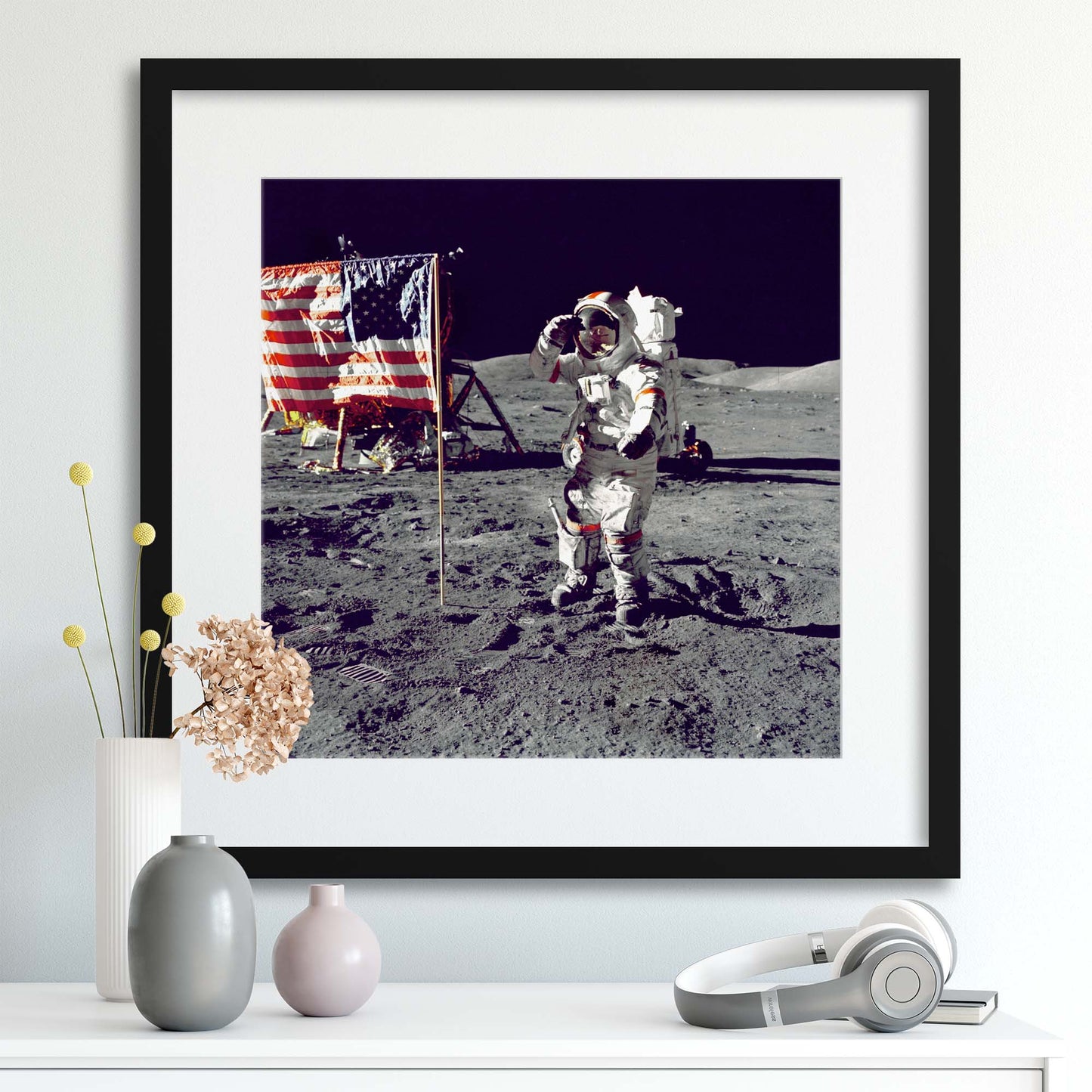 One Small Step for Man Framed Print - USTAD HOME