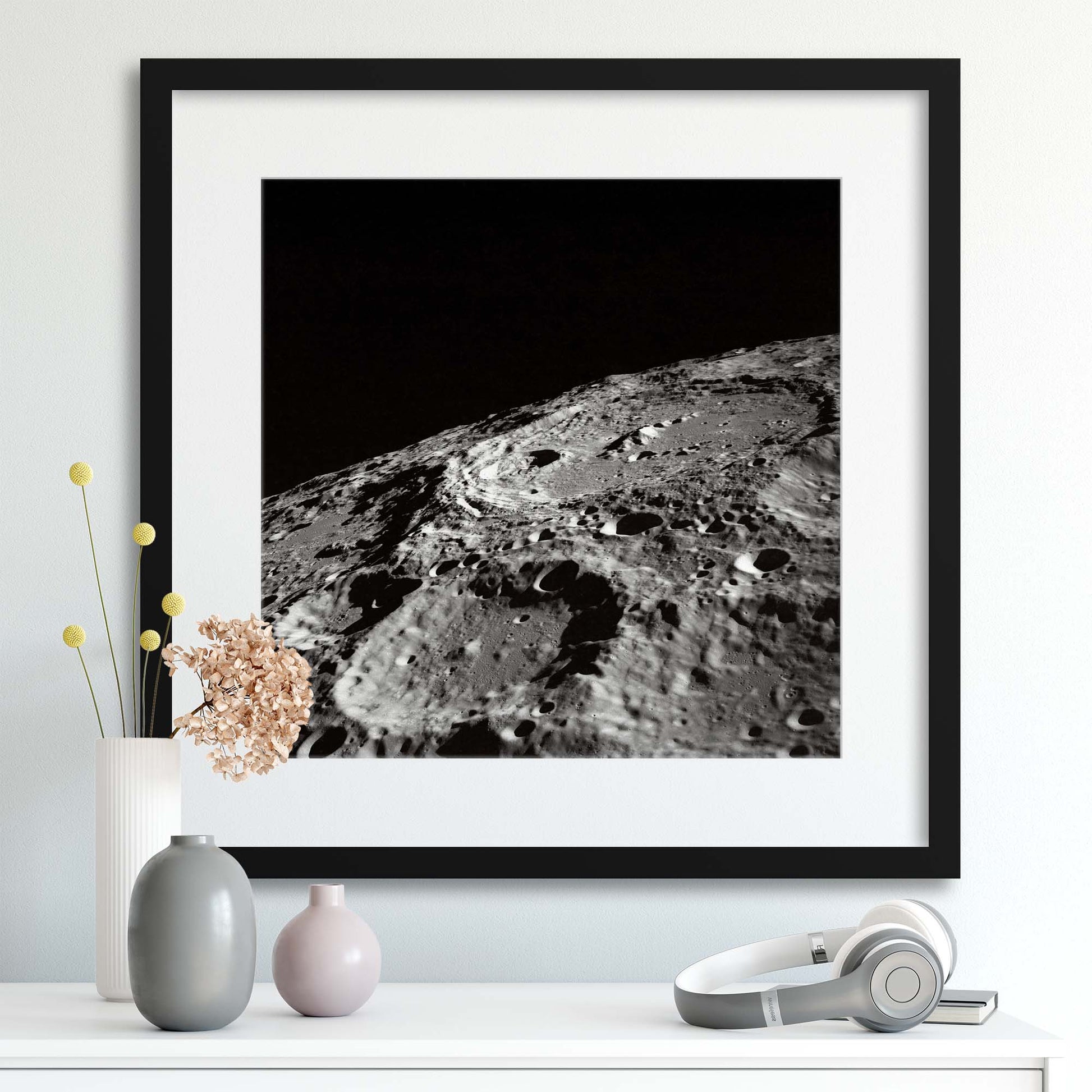 Moon Craters Framed Print - USTAD HOME
