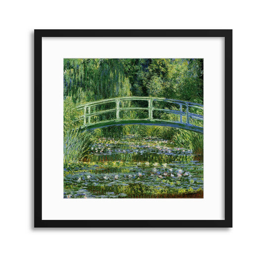 Claude Monet, &quot;Water Lilies and Japanese Bridge&quot; Framed Print - USTAD HOME