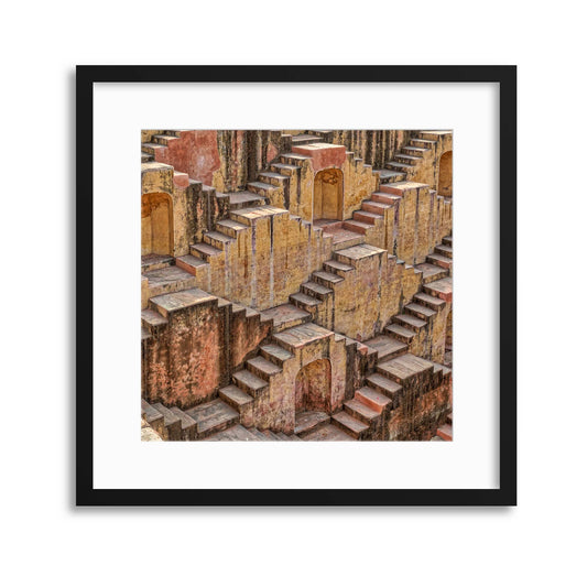 Temple Steps Framed Print - USTAD HOME