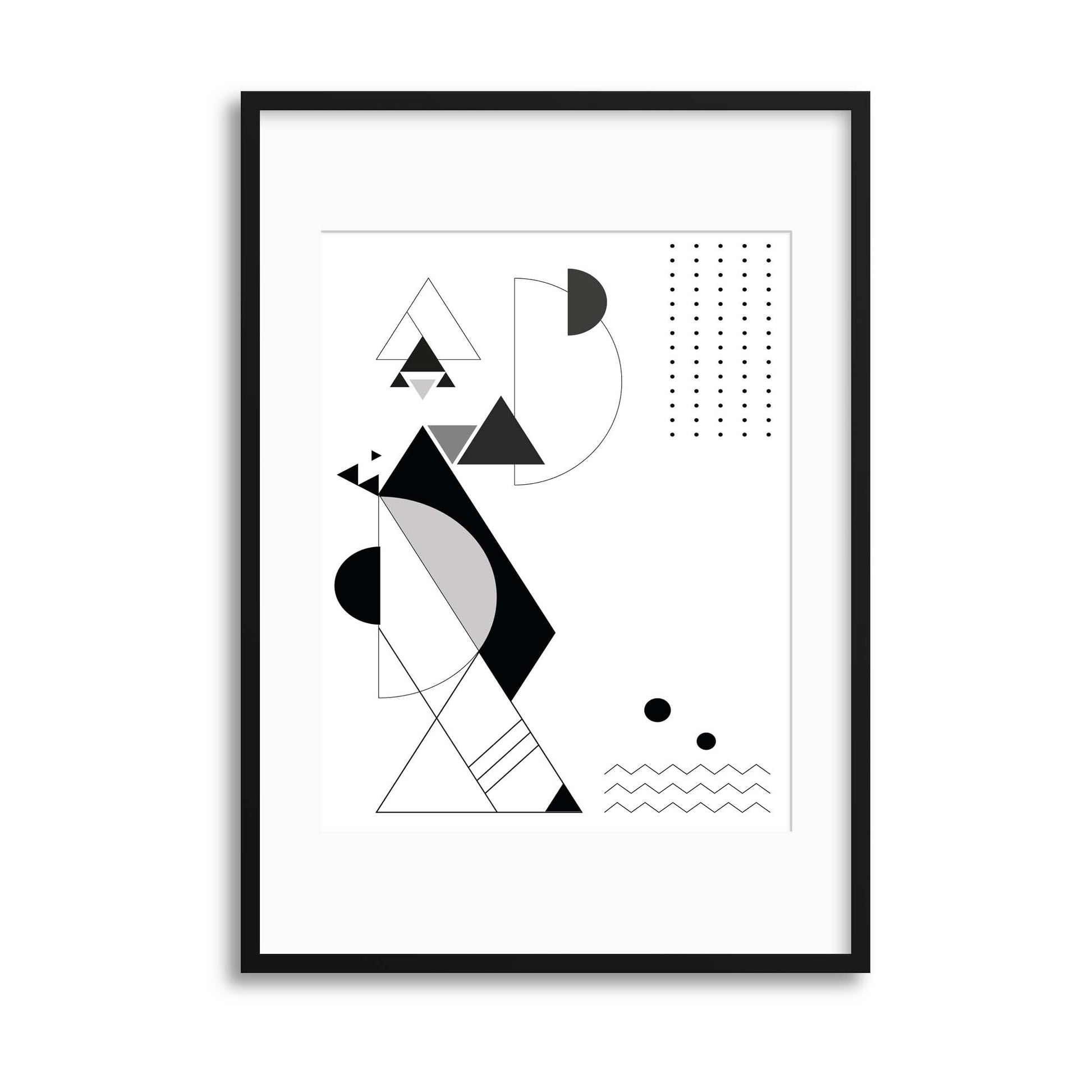Geomodernica III Framed Print - USTAD HOME