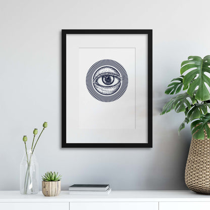 The Eye of the Illuminati Framed Print - USTAD HOME