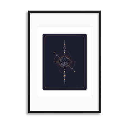 Astronomy Playing Cards Series III Framed Print - USTAD HOME