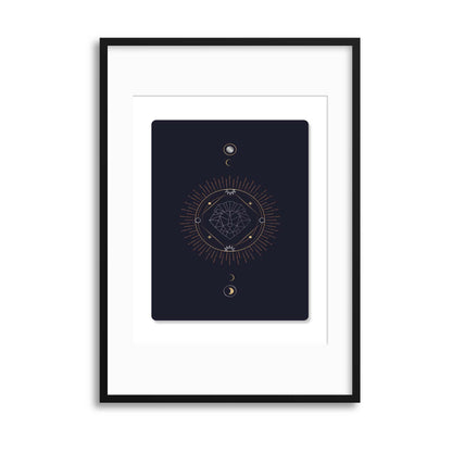 Astronomy Playing Cards Series II Framed Print - USTAD HOME