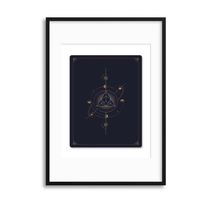 Astronomy Playing Cards Series I Framed Print - USTAD HOME