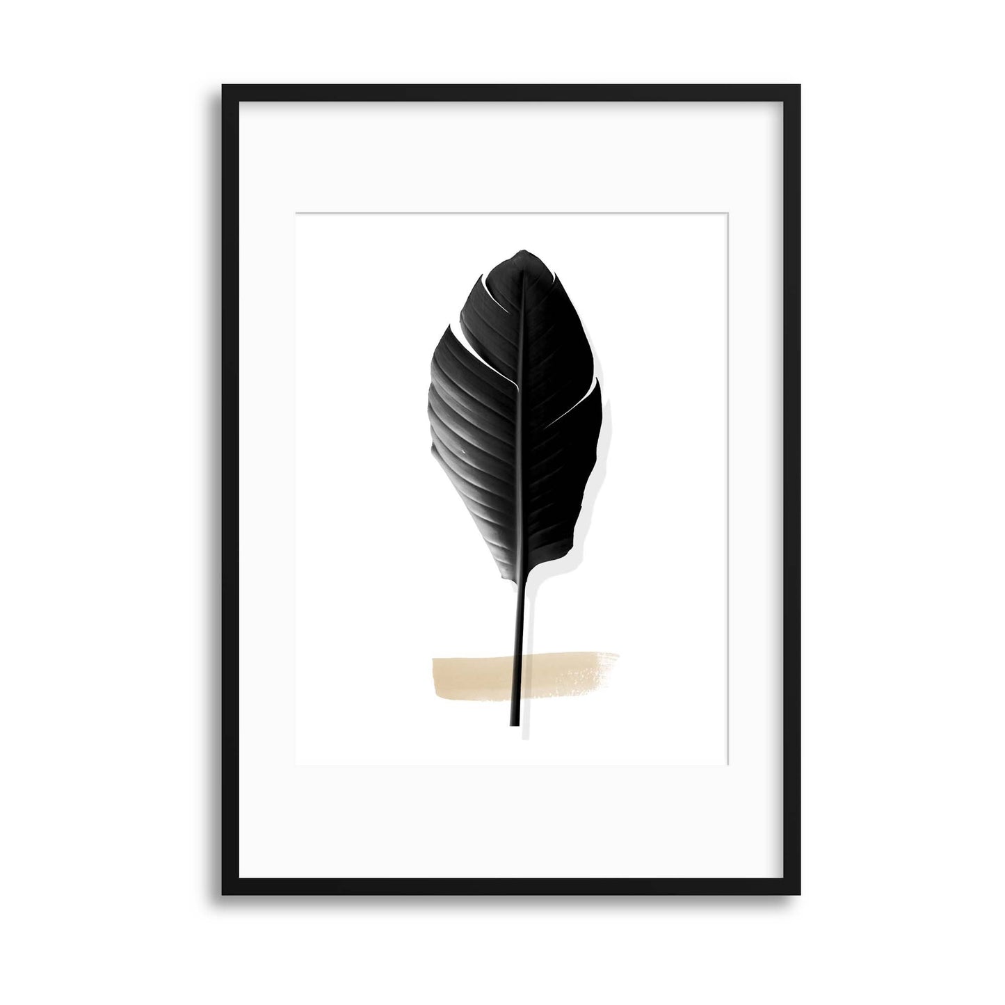 Tropical Leaves in Noir III Framed Print - USTAD HOME