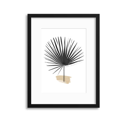 Tropical Leaves in Noir II Framed Print - USTAD HOME