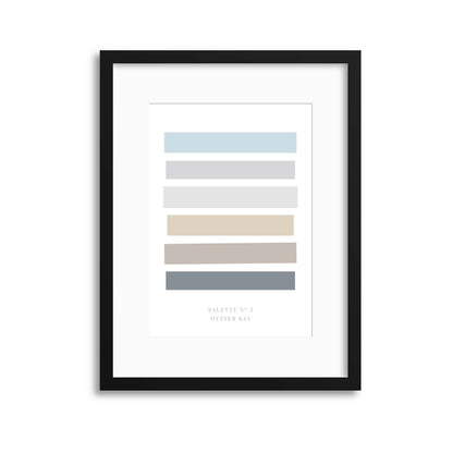 Palette No. 3 Oyster Bay Framed Print - USTAD HOME