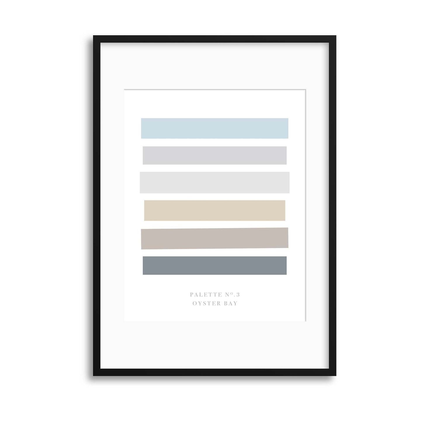 Palette No. 3 Oyster Bay Framed Print - USTAD HOME