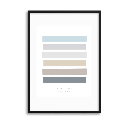 Palette No. 3 Oyster Bay Framed Print - USTAD HOME