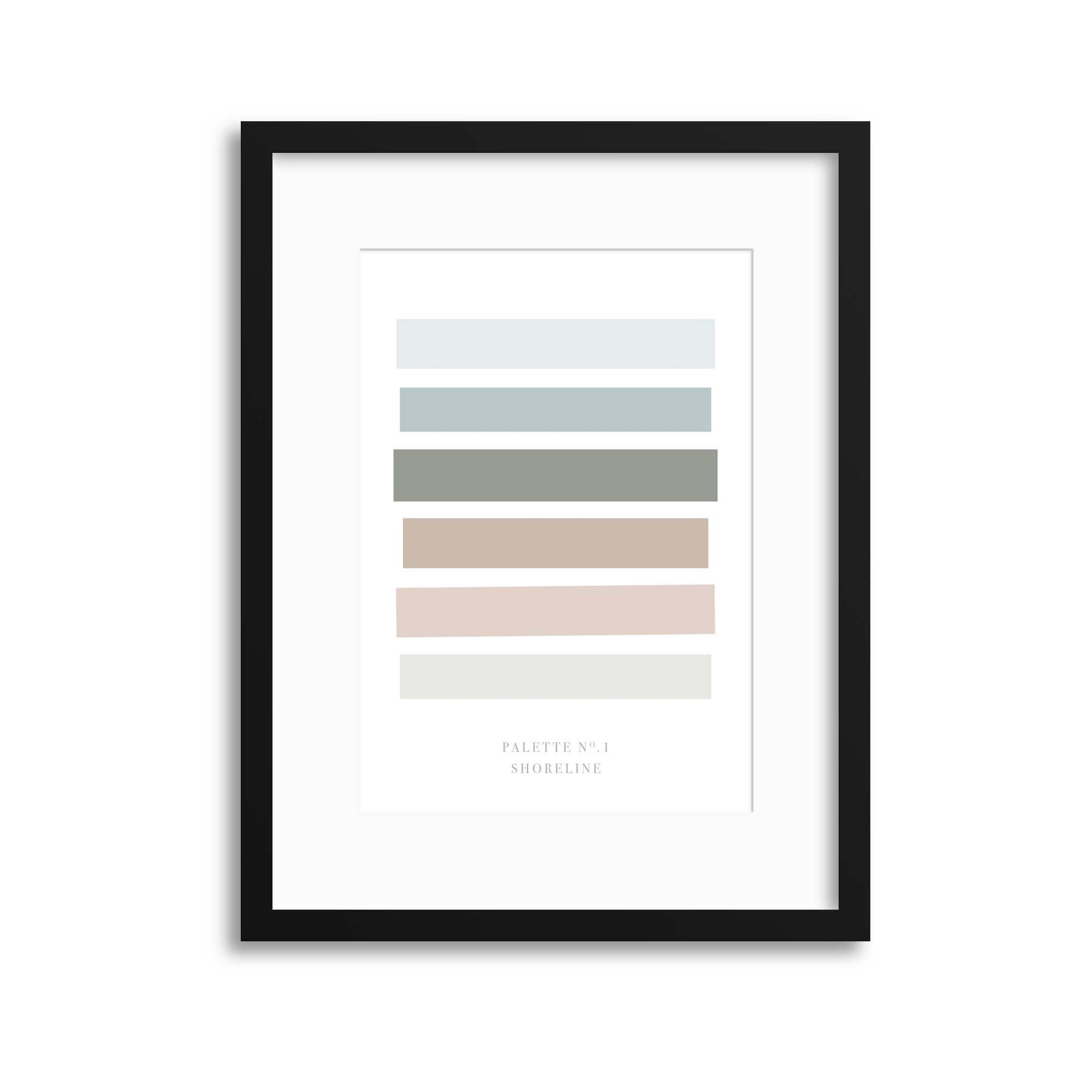 Palette No. 1 Shoreline Framed Print - USTAD HOME