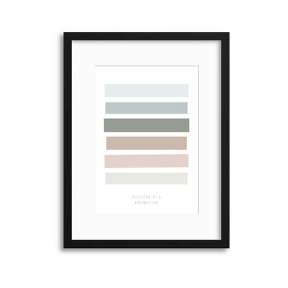 Palette No. 1 Shoreline Framed Print - USTAD HOME