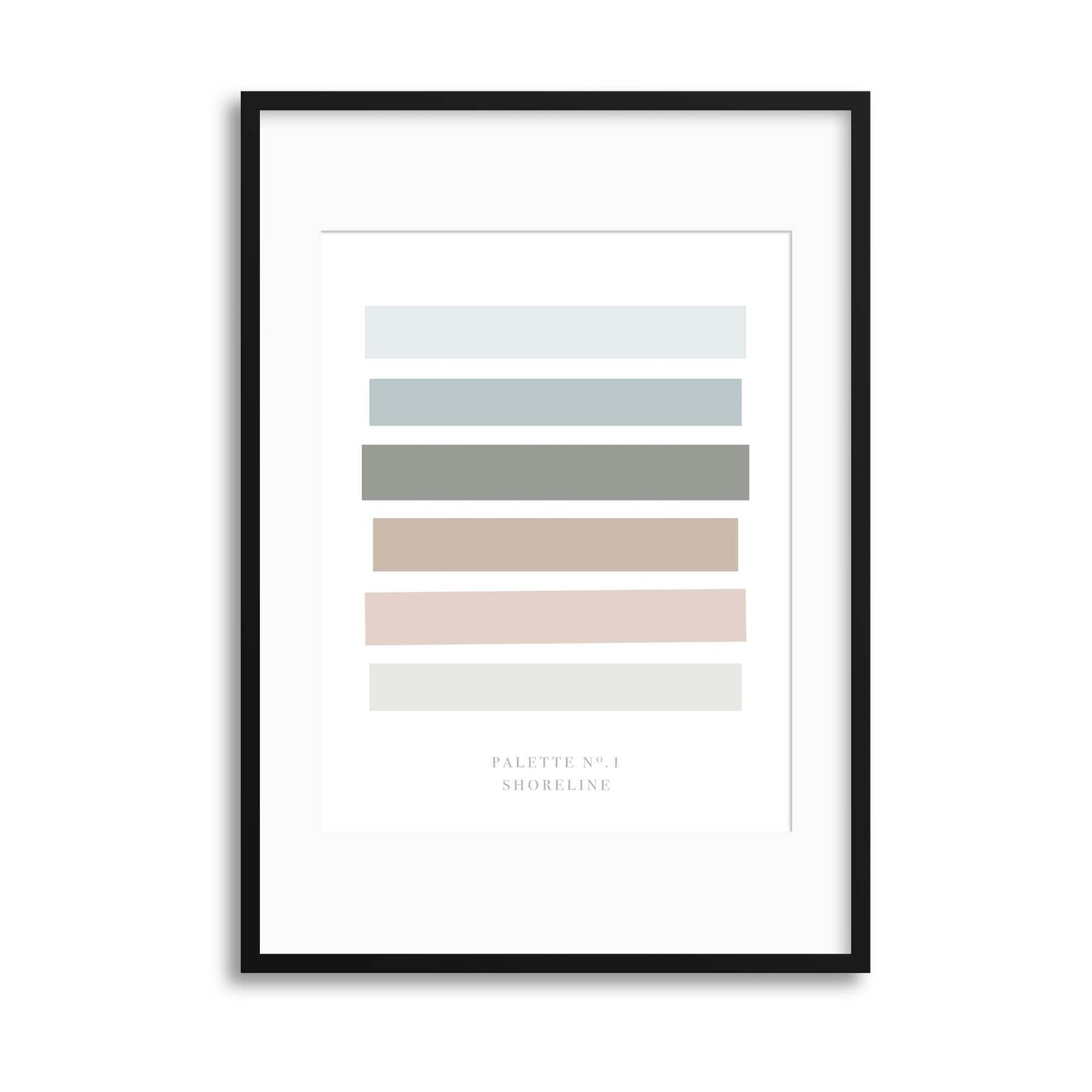 Palette No. 1 Shoreline Framed Print - USTAD HOME