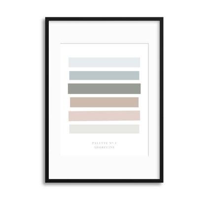 Palette No. 1 Shoreline Framed Print - USTAD HOME