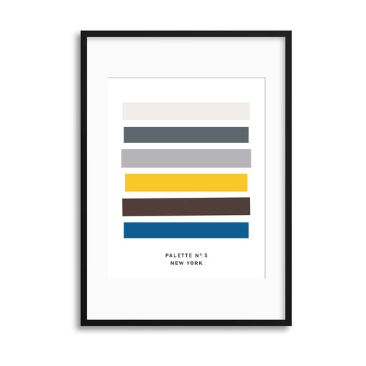 Palette No. 5 New York Framed Print - USTAD HOME