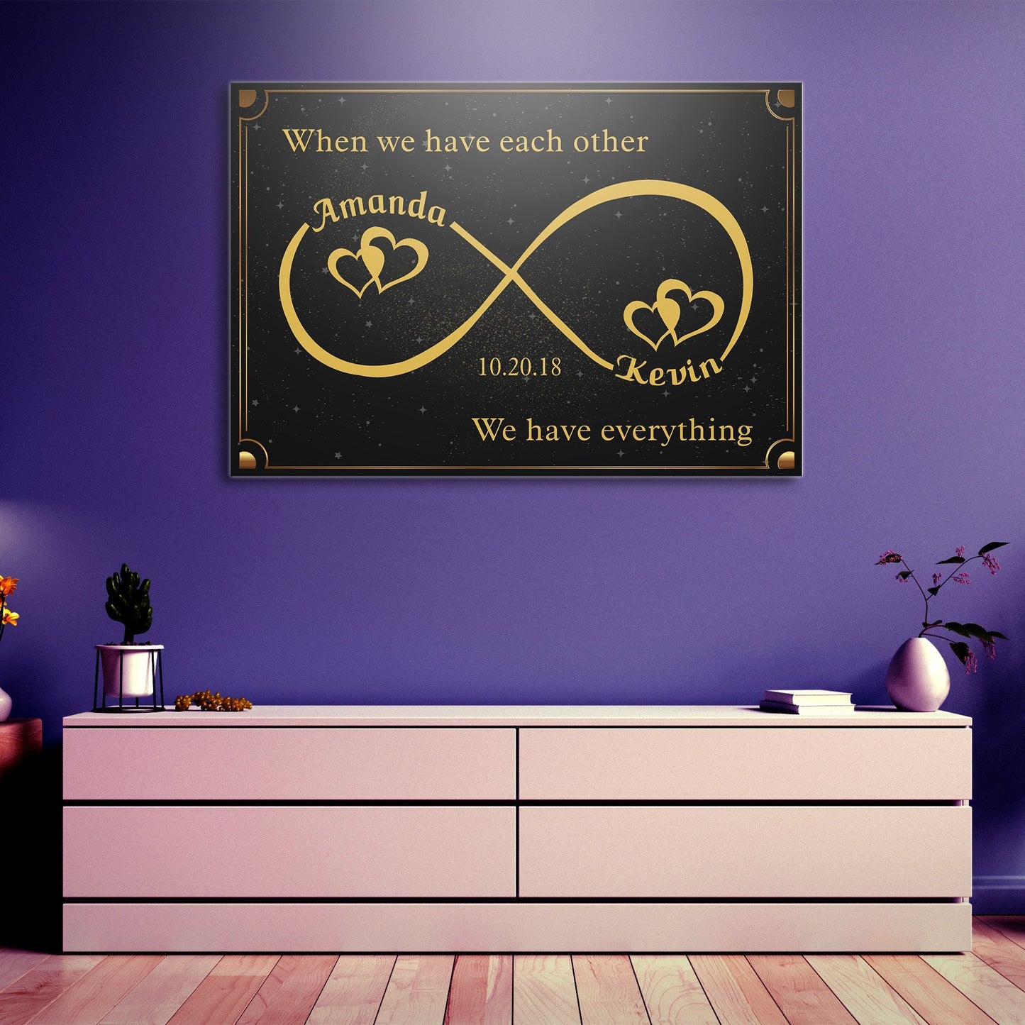Deluxe "WHEN WE HAVE EACH OTHER" Personalized Canvas - USTAD HOME
