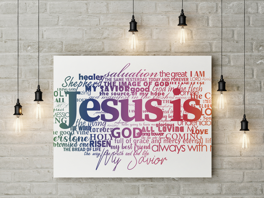 Powerful "JESUS" Canvas Print - USTAD HOME
