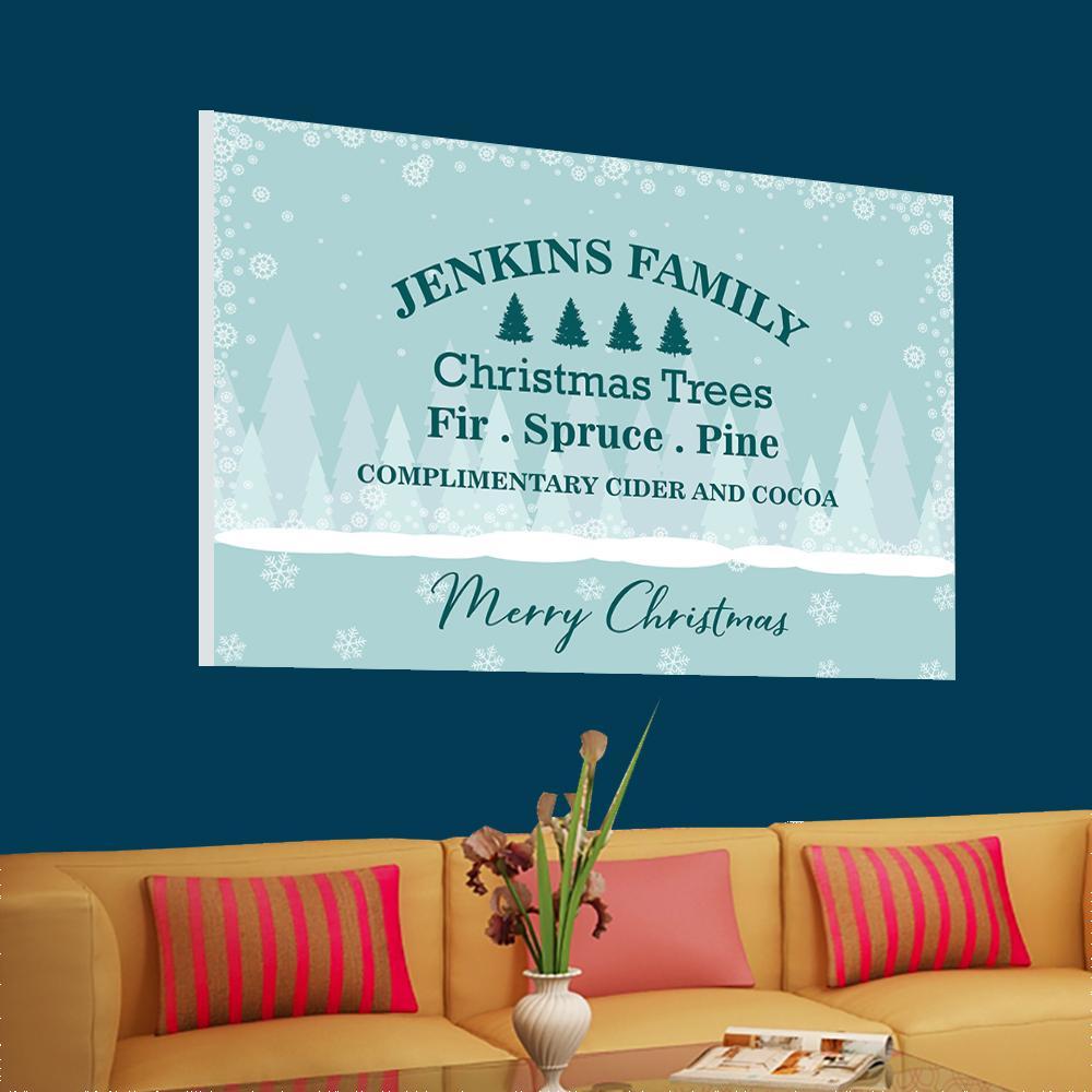 Personalized "FAMILY CHRISTMAS" Exclusive Canvas - USTAD HOME