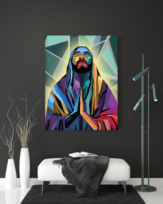 Powerful "Jesus Christ God Prayer" Exclusive Canvas Print - USTAD HOME
