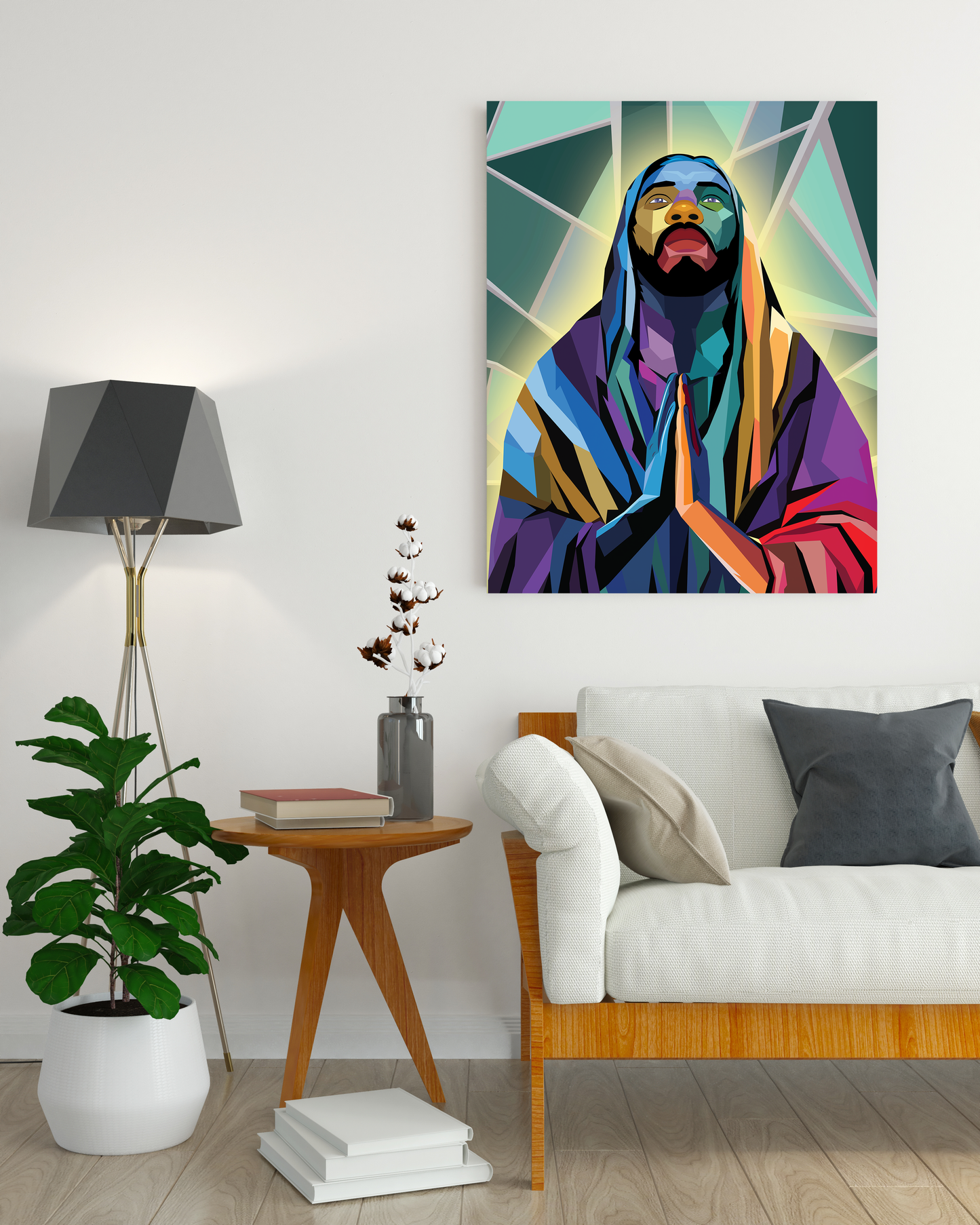 Powerful "Jesus Christ God Prayer" Exclusive Canvas Print - USTAD HOME