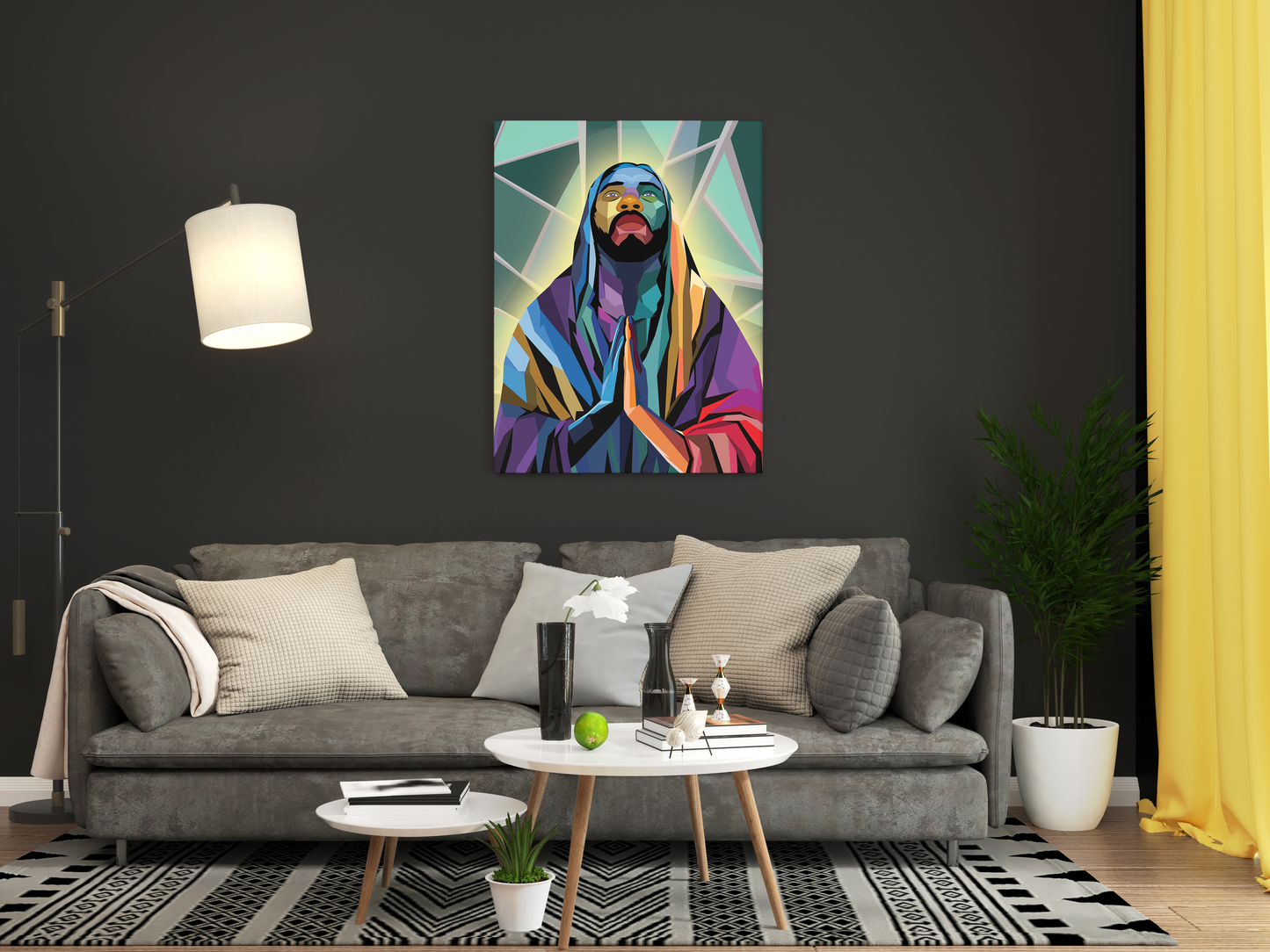 Powerful "Jesus Christ God Prayer" Exclusive Canvas Print - USTAD HOME