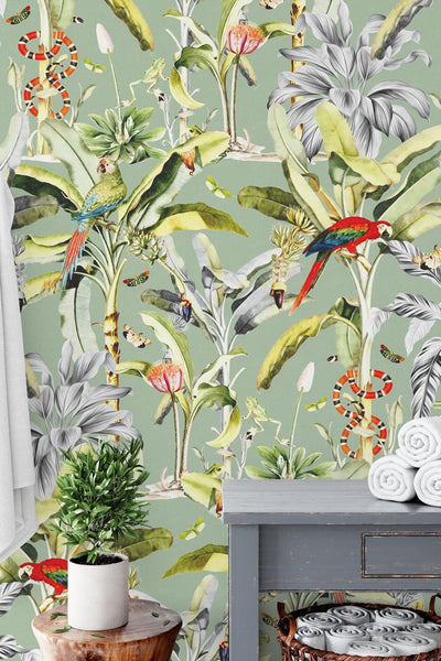 Haute Jungle Made-to-Measure Wallpaper - USTAD HOME