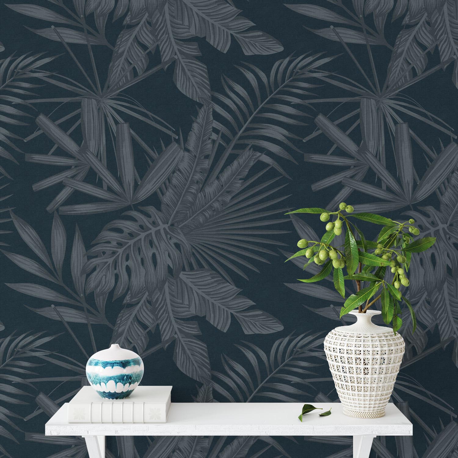 Deep Tropical Made-to-Measure Wallpaper - USTAD HOME