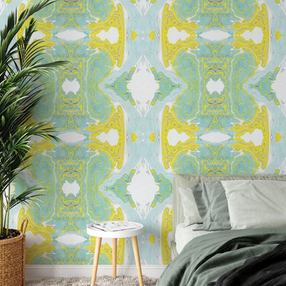 Marbled Paper Citrus Made-to-Measure Wallpaper - USTAD HOME