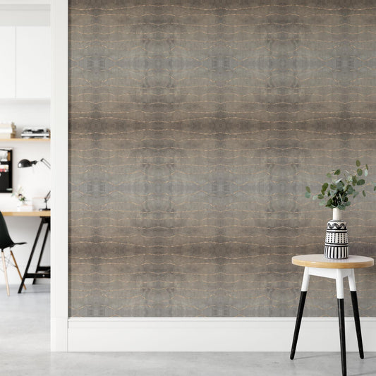 Waves Peat Made-to-Measure Wallpaper Waterproof for Rooms Bathroom Kitchen - USTAD HOME