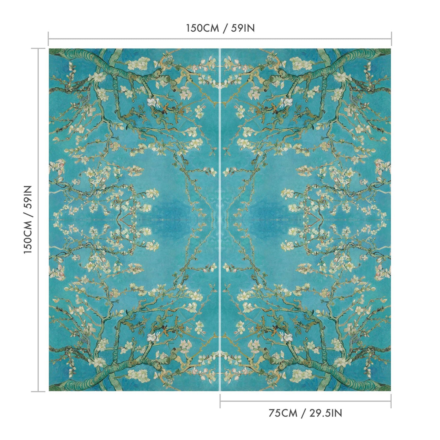 Almond Blossoms Waterproof for Rooms Bathroom Kitchen - USTAD HOME
