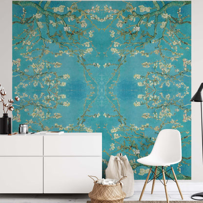 Almond Blossoms Waterproof for Rooms Bathroom Kitchen - USTAD HOME