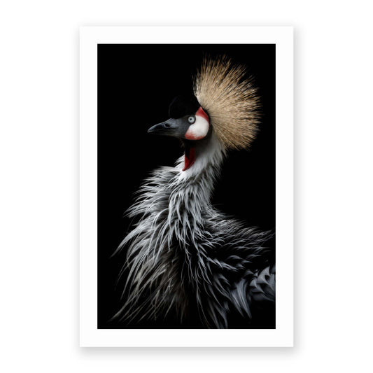 Crowned Crane's Portrait by Eiji Itoyama - USTAD HOME