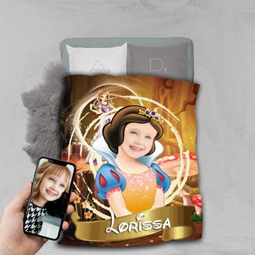 Personalised Snow White Princess Blanket - USTAD HOME