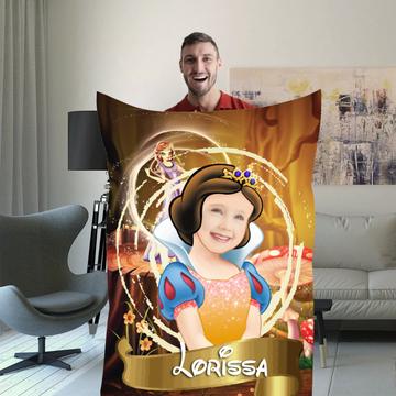 Personalised Snow White Princess Blanket - USTAD HOME