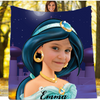 Personalised Princess Jasmine Blanket - USTAD HOME