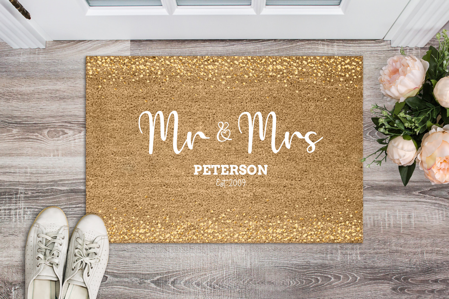 Mr. & Mrs. Personalized Doormat - USTAD HOME