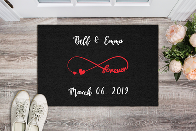 Love & Forever"MR and MRS"Personalized Doormat - USTAD HOME