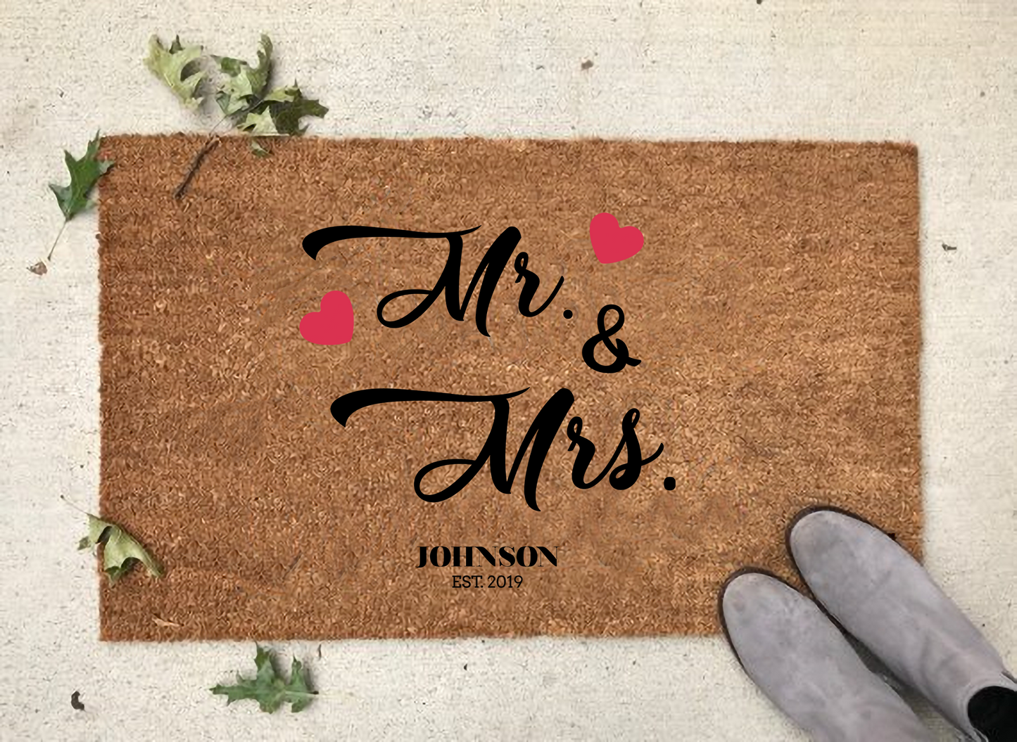 MR & MRS Personalized Doormat - USTAD HOME