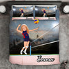 Girl Personalised Volleyball Player 3-Piece Bedding Set - USTAD HOME