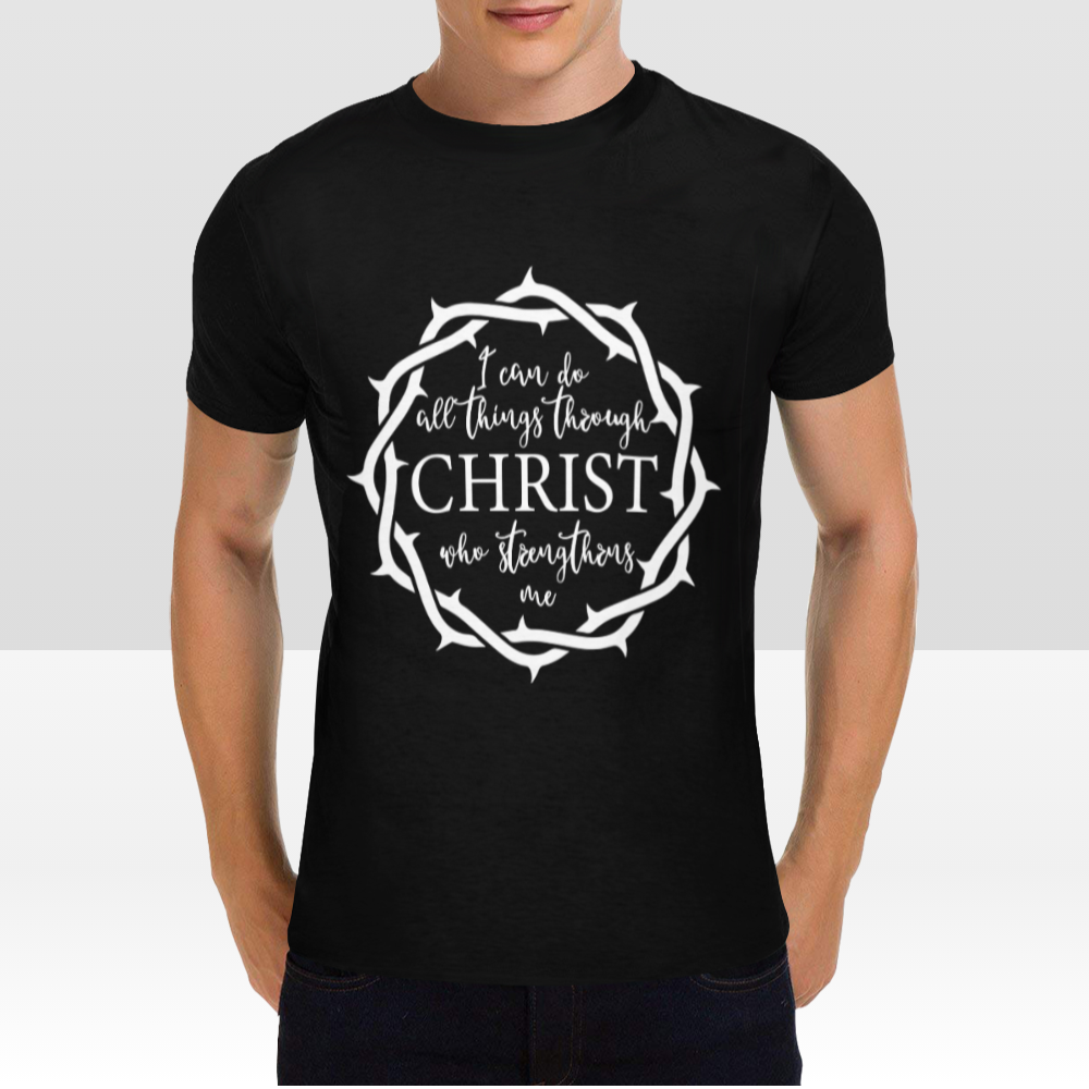 Super Soft Fabric Powerful "CHRIST" Print Unisex Black T-Shirt - USTAD HOME